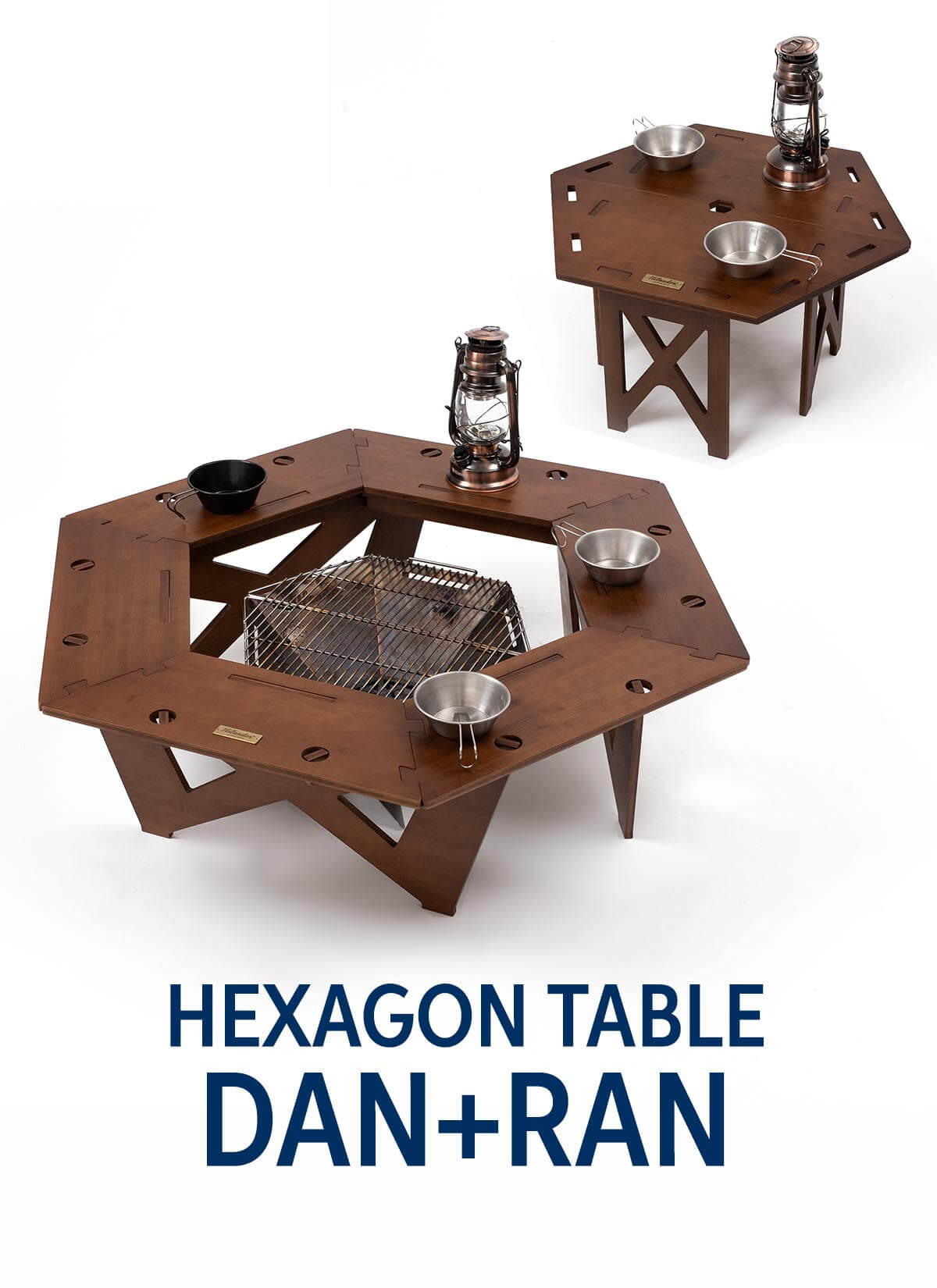 ヘキサゴンテーブル DANRANセット アウトドア 焚き火テーブル