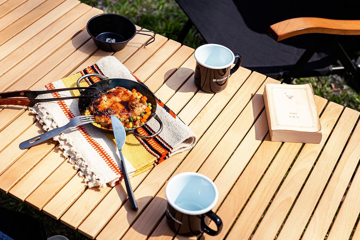 Hilander(ハイランダー) ウッドロールトップテーブルEX IMAGE GALLERY