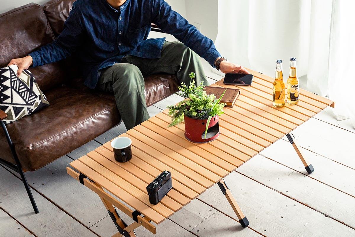 Hilander(ハイランダー) ウッドロールトップテーブルEX IMAGE GALLERY