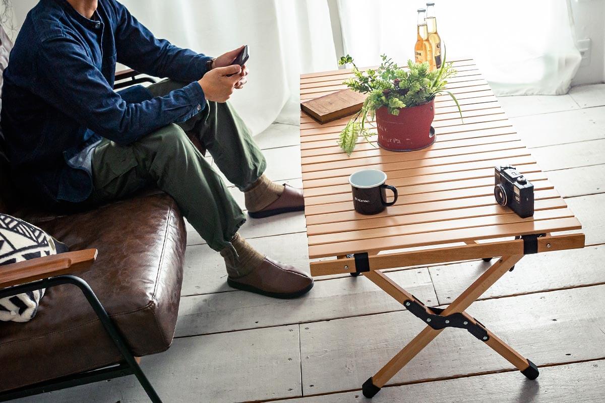 Hilander(ハイランダー) ウッドロールトップテーブルEX IMAGE GALLERY