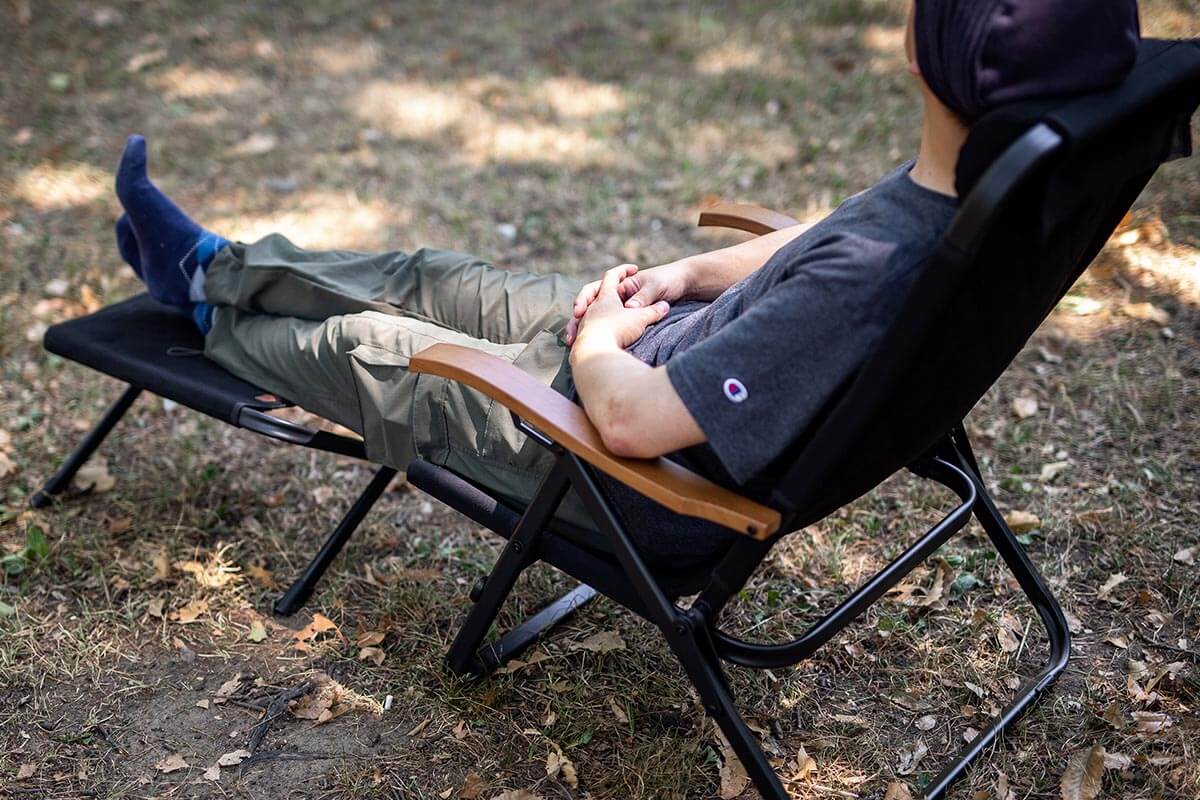 専用設計だから、クライマックスローチェアにピッタリサイズ