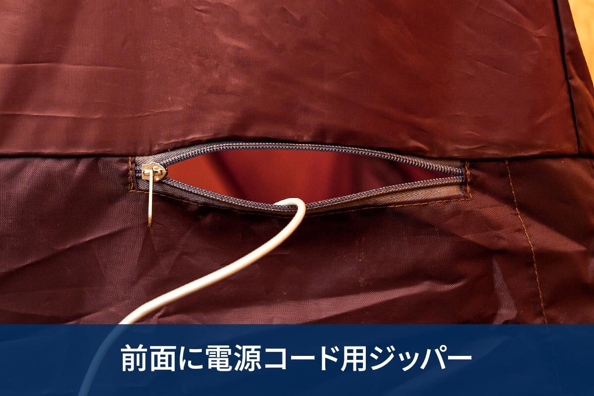 インナーテントの開閉は3パターン