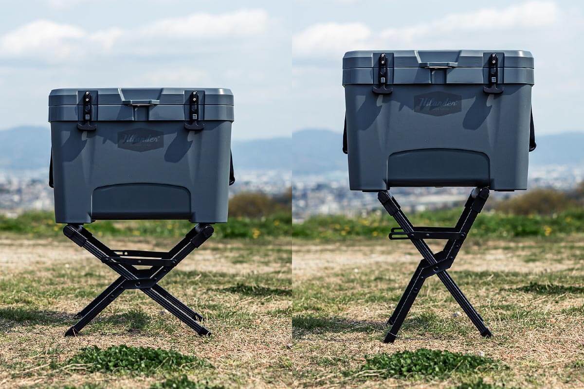 小型でも大型でも。様々なサイズに対応可能なクーラースタンド