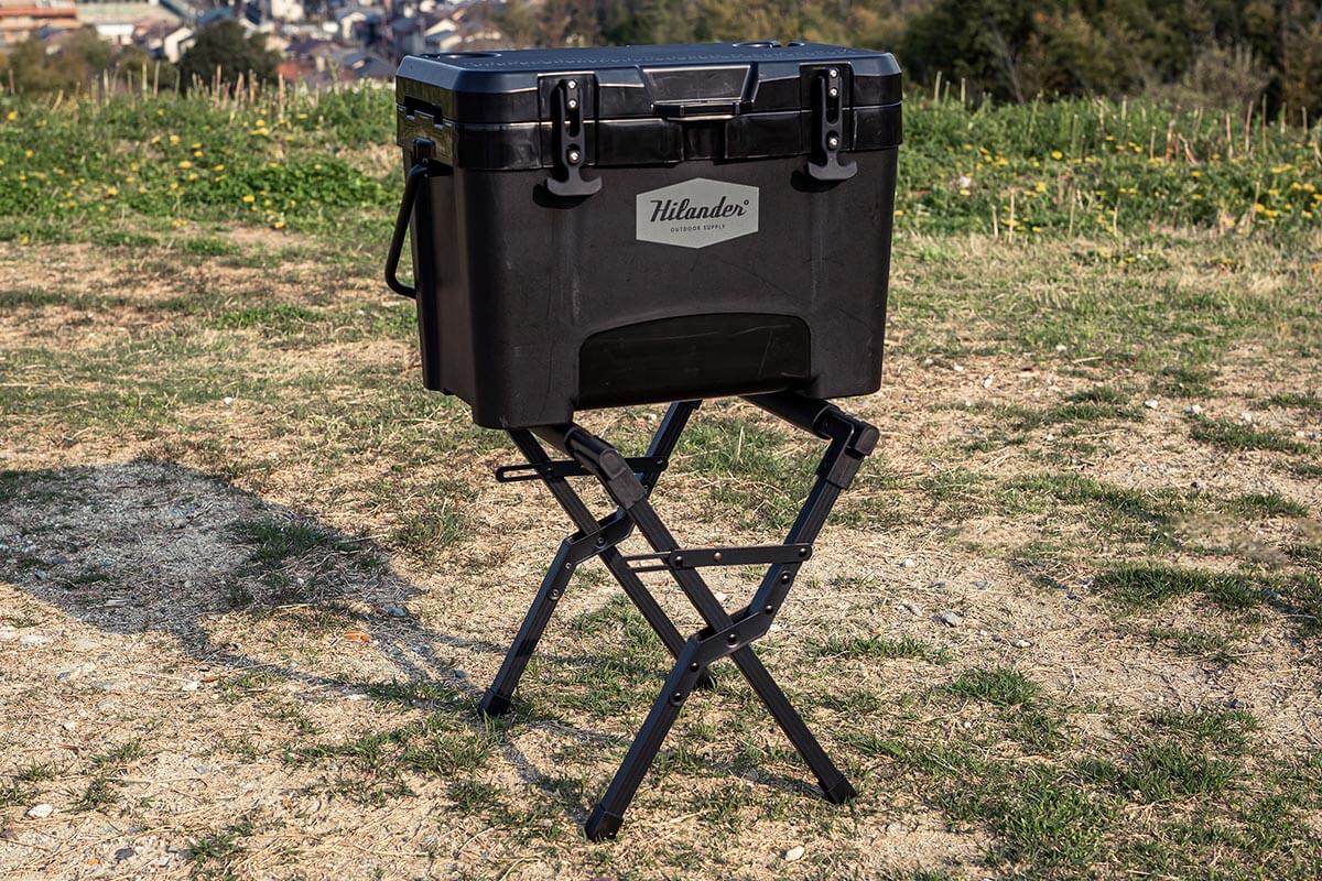 大型クーラーにも使える静耐荷重100kg