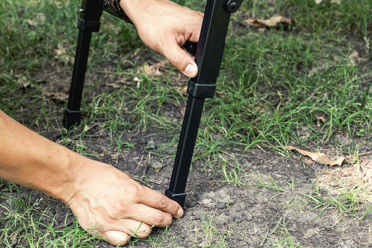スライド式で、スタイルチェンジもスムーズに