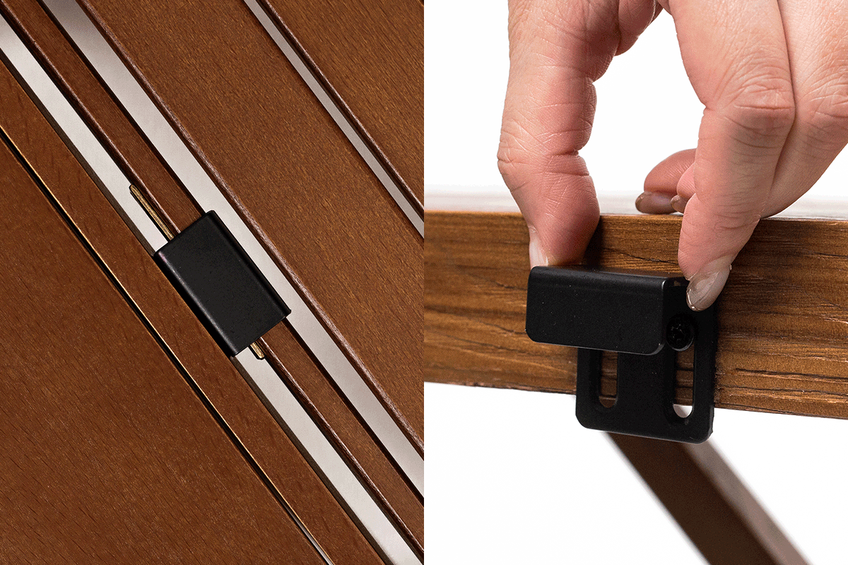 フックの高さ調節が可能