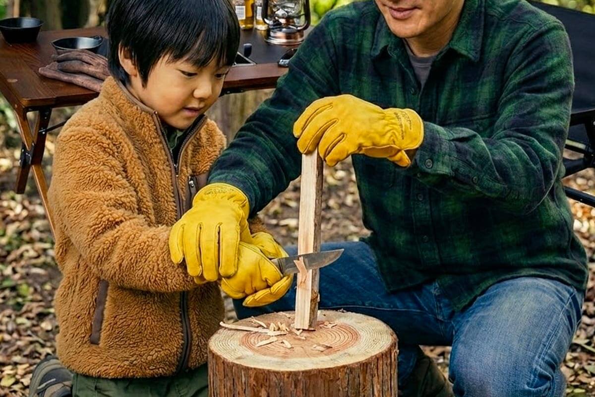 高いグリップ力と耐切創性・耐突刺性