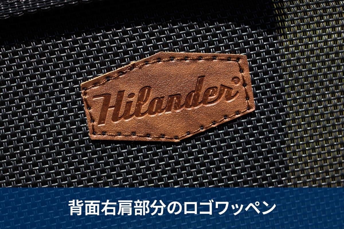背面右肩部分のロゴワッペン
