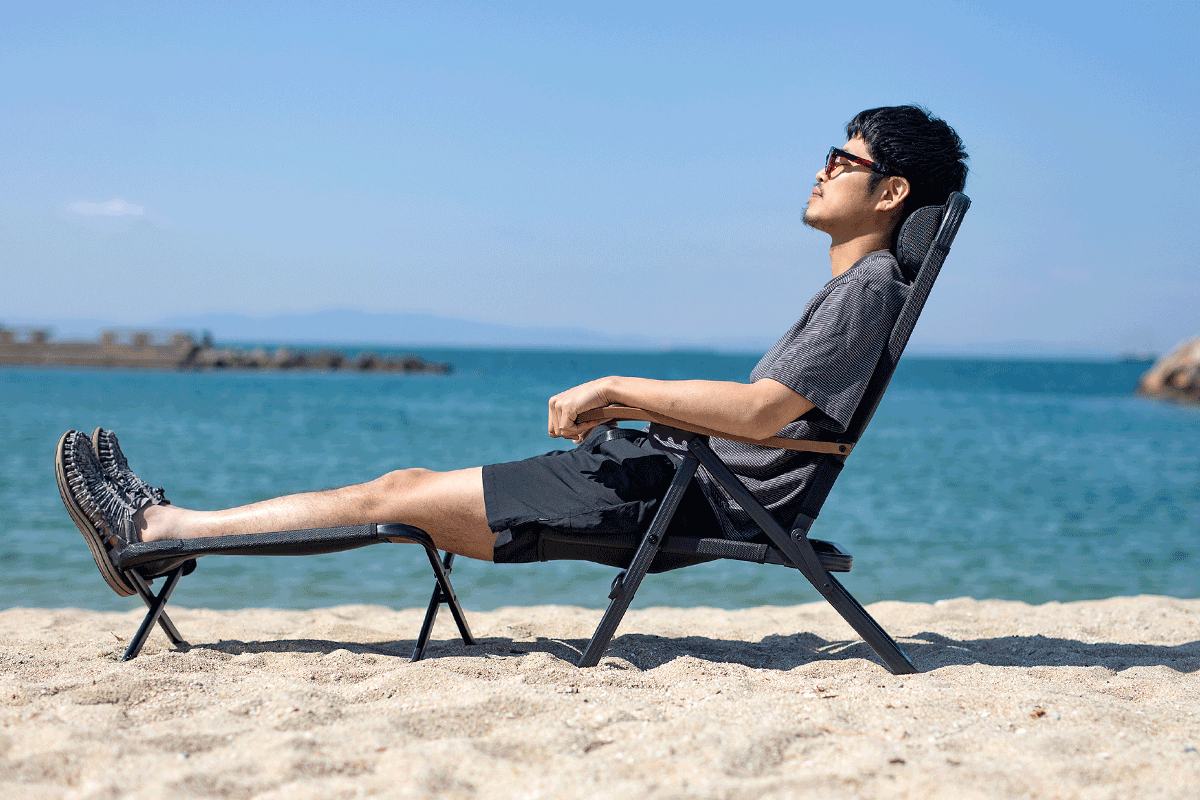 リクライニング機能と合わせればさらに快適に